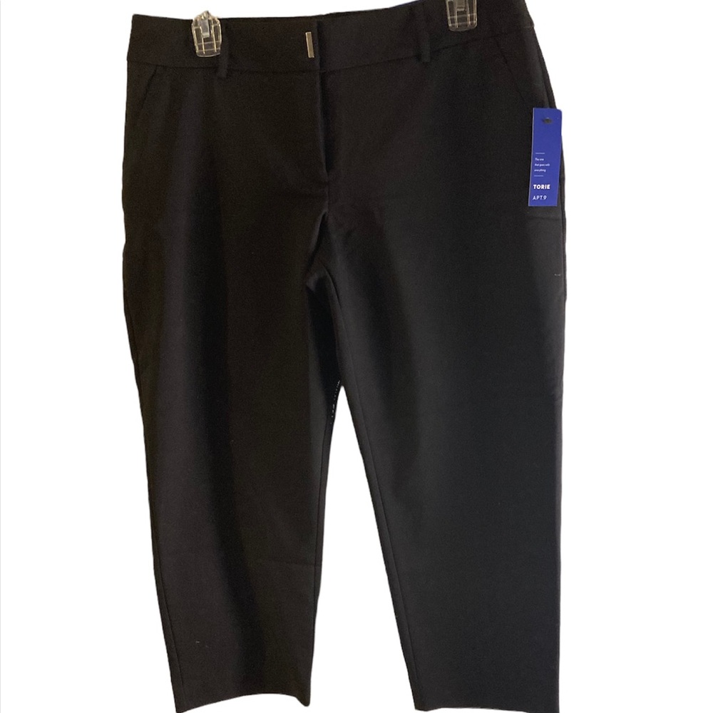 NWT Dressy Black Capris